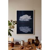 Wallxpert uramljena slika 115203, beli oblak i njegov odraz pod noćnim nebom, 30 x 40 cm, beli ram | Eponuda.com