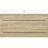 vidaXL 2-dijelni set kupaonskog namještaja boja hrasta sonome drveni Cijene