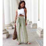 UR/CEO Green wide pleated pants Pietro | Shoptok.si