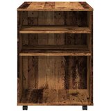 Ormarić s kotačima boja staro drvo 60x53x72cm konstruirano drvo | shoptok.hr