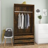 vidaXL ormar boja dimljenog hrasta 100 x 50 x 200 cm konstruirano drvo | shoptok.hr