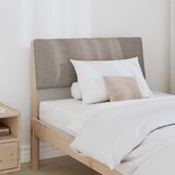  Tapecirani uzglavlje Sivo-smeđa 80 cm Čvrsto borovo drvo | shoptok.hr
