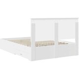  Konstrukcija postelje Bela 140 x 200 cm Konstruiran les, (5000103413) | Shoptok.si