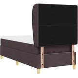  Krevet s opruga kutije Tamno smeđa 190 x 90 cm tkanina | shoptok.hr