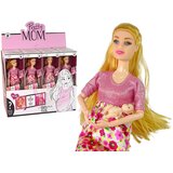  Lutka za igru Trudnica s bebom Flowers - roza | Shoptok.si