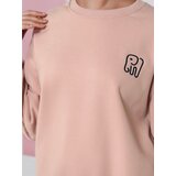 DStreet Bluza damska masełko z haftem SOFTSLON różowa | Shoptok.si
