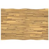  120 x 80 x 75 cm Čvrsto drvo akacije Bijela Pravokutni - Bijela 120 x 80 x 75 cm Živi rub | shoptok.hr
