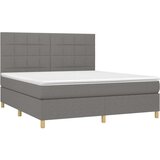  Kreveta s oprugama i madrac svjetlosivi 180x200cm tkanina | shoptok.hr