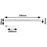 Rabalux 78013 - LED svetlo za montažu ispod ormarića BAREG LED/8W/230V 3000/4000K crna | Eponuda.com