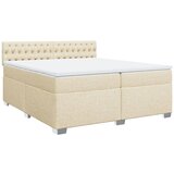  The Living Store Box spring postelja z vzmetnico krem 200x200 cm blago - Box Spring Postelja, (21496679) | Shoptok.si