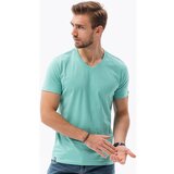 Ombre Majice s kratkimi rokavi Moška majica (S1369TURQUOISE) pisana | Shoptok.si