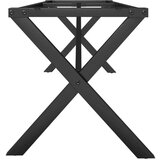 vidaXL noge za klubsko mizico x-okvir 140x30x43 cm lito železo | Shoptok.si