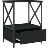  Nočna mizica 2 kosa črna 50x41x65 cm inženirski les, (20809086) | Shoptok.si