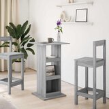  Barski stol s prostorom siva boja hrasta 60x60x102 cm drveni | Eponuda.com