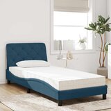  Krevet s madracem plavi 90x190 cm baršunasti | shoptok.hr