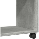 vidaXL Bočni stolić s kotačima boja betona 70x35x60 cm drveni | shoptok.hr