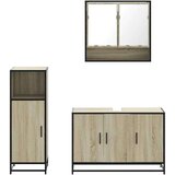 vidaXL 3-dijelni set kupaonskog namještaja boja hrasta sonome drveni | shoptok.hr