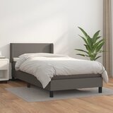 The Living Store Box spring postelja z vzmetnico siva 80x200 cm umetno usnje - Box Spring Postelja, (21520043) | Shoptok.si
