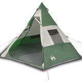 Šator tipi za kampiranje za 7 osoba zeleni vodootporni | shoptok.hr