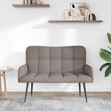 SOFA za dvije osobe Sivosmeđa 115 x 61 x 87 cm Tkanina | shoptok.hr