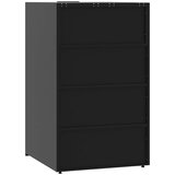  Spremište za 6 kante za otpad crno 414x79x117 cm čelično | shoptok.hr
