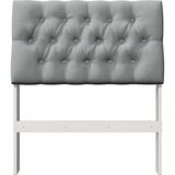  Tapecirano vzglavje Svetlo siva 75 cm Masivno borovo les, (5000109563) | Shoptok.si