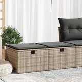 vidaXL 2-dijelni set vrtnih sofa poliratan i bagrem s jastucima sivi | shoptok.hr