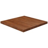 vidaXL Kvadratna mizna plošča tem. rjava 70x70x4 cm trdna hrastovina Cene