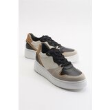 LuviShoes Sette Black Multi Women's Sneakers From Genuine Leather. Cene