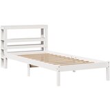 vidaXL Okvir kreveta bez madraca bijeli 90 x 200 cm masivna borovina Cijene