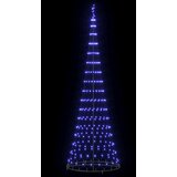  LED božićno drvce s 355 LED svjetlima Plava 302,5 cm Metal | shoptok.hr