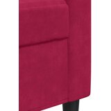  Fotelja crvena boja vina 60 cm baršunasta | shoptok.hr