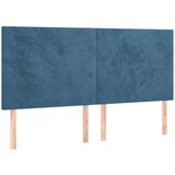  Posteljno vzglavje temno modro 200x5x118/128 cm žamet, (20793809) | Shoptok.si
