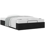 vidaXL Otomanski okvir kreveta Bez madraca Crni 120x200 cm Baršun | shoptok.hr