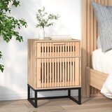 vidaXL Noćni ormarić 40 x 30 x 55 5 cm od konstruiranog drva i željeza Cijene