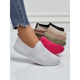 Resti Women's White Fabric Slip-Ons Callisto - Lightweight Shoes for Spring and Summer | Shoptok.si
