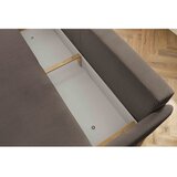 Bobochic Paris Smeđa sklopiva sofa od samta 211 cm Marcel – | shoptok.hr