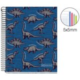 MiquelRius sveska A5 140 listova kvadratići wild dino | ePonuda.com