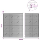  Gabion s žicom debljine 3,5 mm i mrežom 5x2,5 cm 800x10x200 cm | shoptok.hr