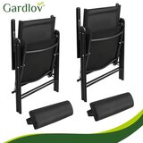 Gardlov crna sklopiva vrtna stolica, 2 komada | shoptok.hr