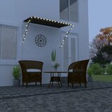 Tenda na uvlačenje s LED svjetlima 250 x 150 cm antracit | shoptok.hr