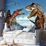  Foto tapeta - Fighting Dinosaurs 300x210 Vodootporna | shoptok.hr
