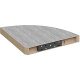  Kutne zidne police 2 kom siva boja betona 35 x 35 x 3,8 cm MDF | shoptok.hr