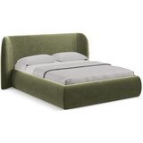 Makamii Zeleni tapecirani bračni krevet s prostorom za odlaganje s podnicom 160x200 cm Hauke – | shoptok.hr
