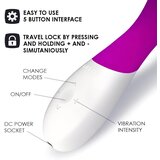 Lelo Mona Wave - vodootporni vibrator G-točke (ljubičasti) | shoptok.hr