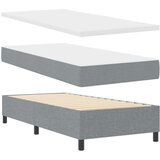 Box Spring Krevet s Madracem svijetlosive boje 90 x 200 cm tkanina | shoptok.hr