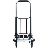 vidaXL Zložljiv transportni voziček 150 kg aluminij srebrn | Shoptok.si