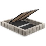 Maison de Rêve Bež oblazinjena zakonska postelja s prostorom za shranjevanje z letvenim dnom 160x200 cm Aruba L – | Shoptok.si