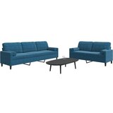 vidaXL 2-dijelni set sofa s jastucima plavi baršunasti | shoptok.hr