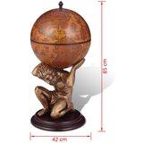 vidaXL Globus Bar Stalak za Vino Dezen Atlasa | shoptok.hr